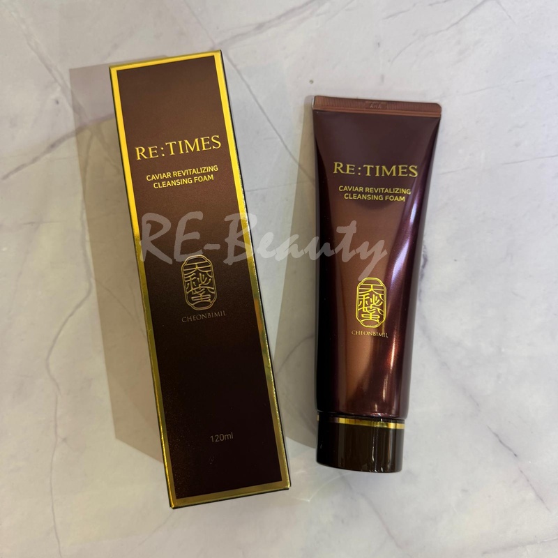 CHEONBIMIL RE:TIMES Caviar Revitalizing Cleansing Foam 魚子皙白淨肌潔面乳