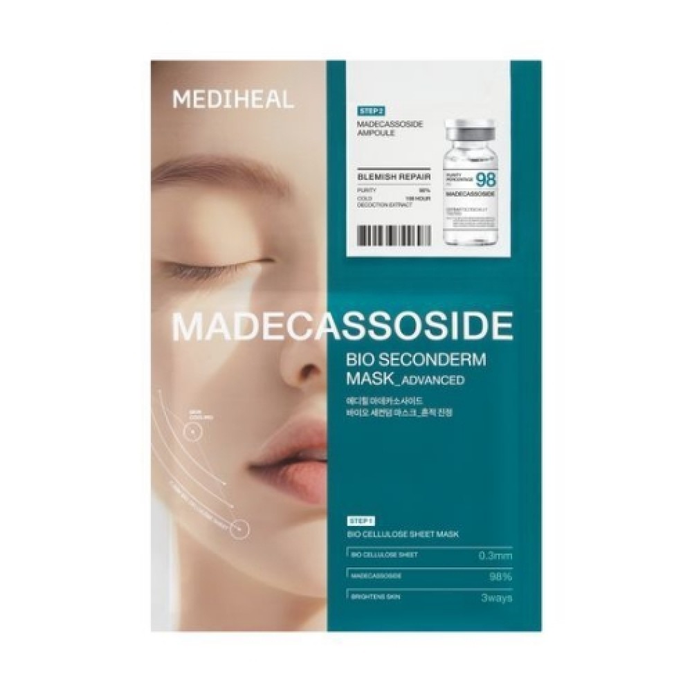 Mediheal Madecassoside Bio Seconderm Mask 生物二部曲面膜 - Blemish Repair 10片
