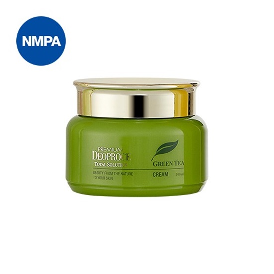 Deoproce Green Tea Total Solution Cream 綠茶維他命保濕面霜 100g