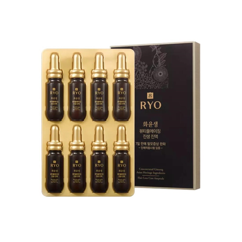 Ryo Beautiful Aging Ampoule Hair Loss Care 呂極蔘潤黑防脫髮精華療程 20ml x8