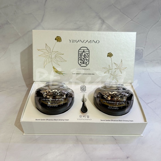 CHEONBIMIL YihanCarino Secret Garden Efficacious Black Ginseng Cream Set 黑蔘面霜套裝