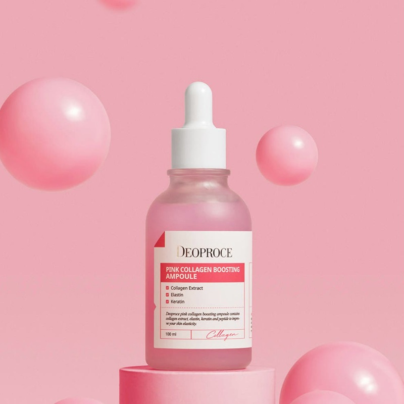 Deoproce Pink Collagen Boosting Ampoule 膠原蛋白彈力安瓶精華