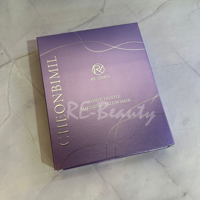 CHEONBIMIL RE:TIMES White Truffle Magnesium Glow Mask 白松露光鑽亮顏面膜 8片