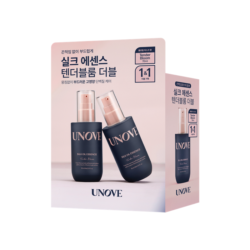 Unove Silk Oil Essence Double Set 高養蛋白絲滑精華護髮油 - Tender Bloom