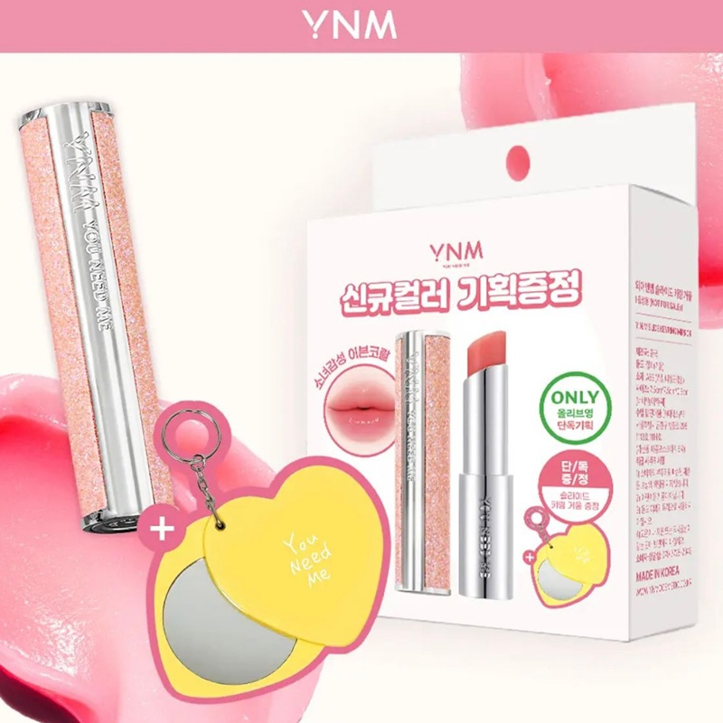 YNM Glow Honey Lip Balm 蜂蜜保濕光澤潤唇膏 - 溫暖蜜桃珊瑚色